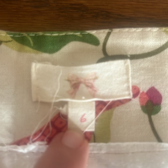 Anthropologie Bow & Arrow Water Lily Pocket Floral Pleated Wrap Skirt Size 6 - Picture 8 of 9